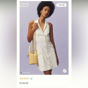 Sleeveless T-Back Blazer Mini Dress